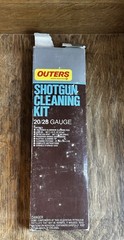 Vintage Outers Shotgun Cleaning Kit 20-28 Gauge Brown plastic Hunting Theme Case