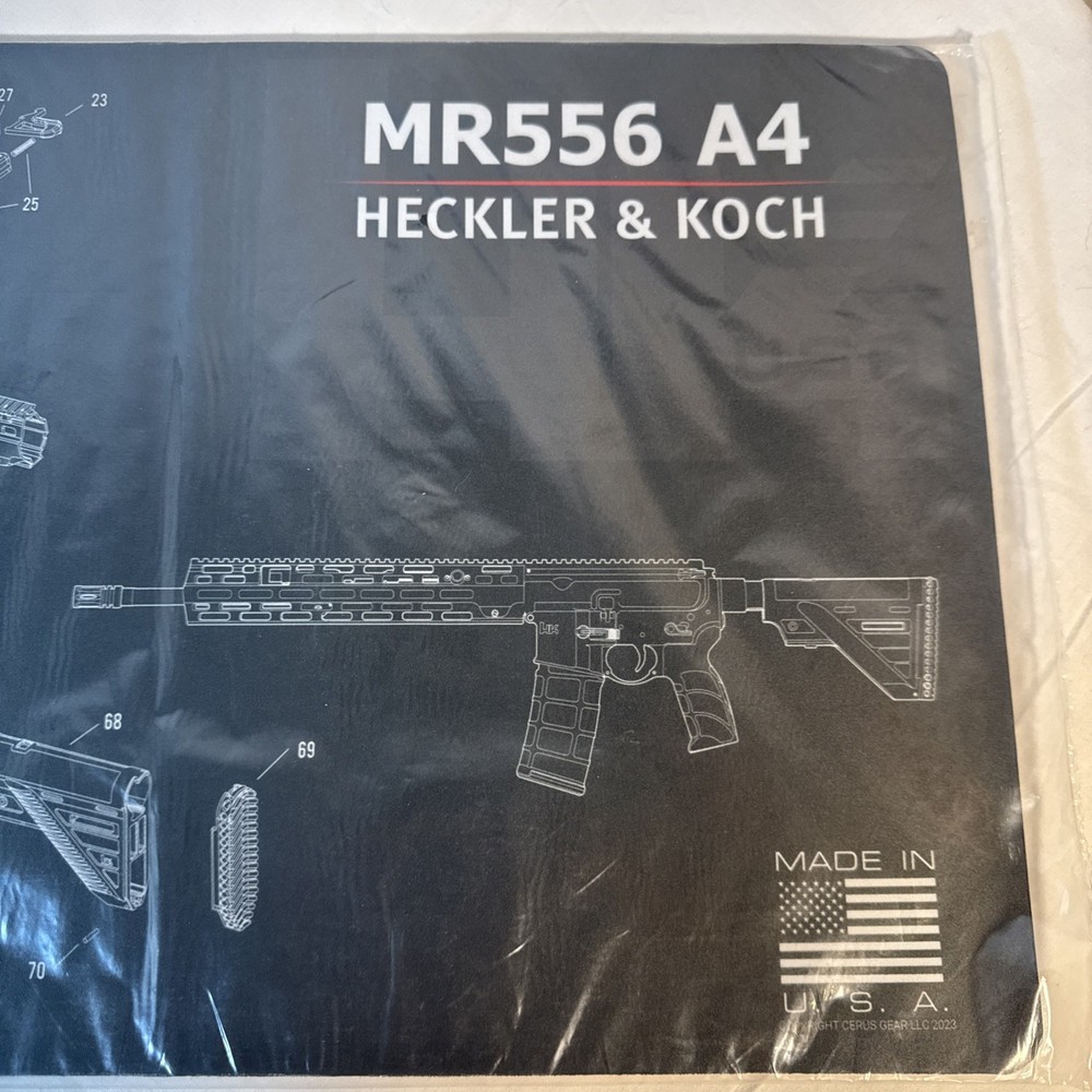 Heckler & Koch HK MR 556 Counter Cleaning Mat 12 X 35 Exploded View Official Lic