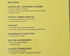 Hoppe’s No. 9 Gun Cleaning Kit Rifle Shotgun Aluminum Rod Complete Cleaning Set