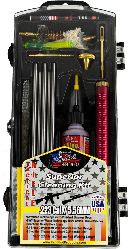 Pro-Shot Tactical Classic Box Gun Cleaning Kit, , 5.56/.223, Stainless: AR223KIT