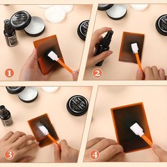Trading Card Cleaning Kit Includes Spray Polish Paste Microfiber Cloth Cotton