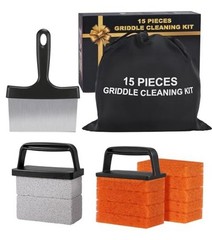 Griddle Cleaning Kit for Blackstone,15 Pieces Flat Top Grill Cleaning Kit with