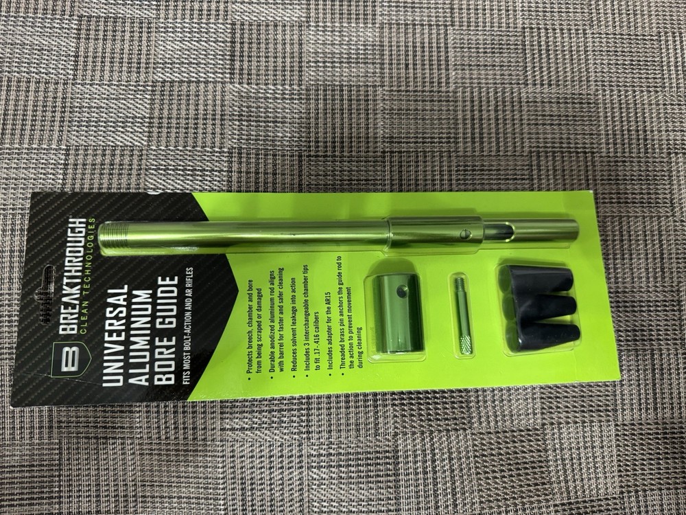 Breakthrough BT-BG-U Aluminum Universal Bore Guide, Fits Bore Sizes .17 to .416