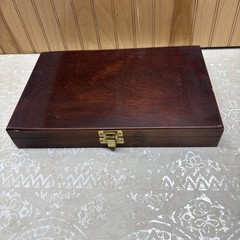 Barely Used Gunmaster Model # UGC 76W Universal Cleaning Kit in wood box