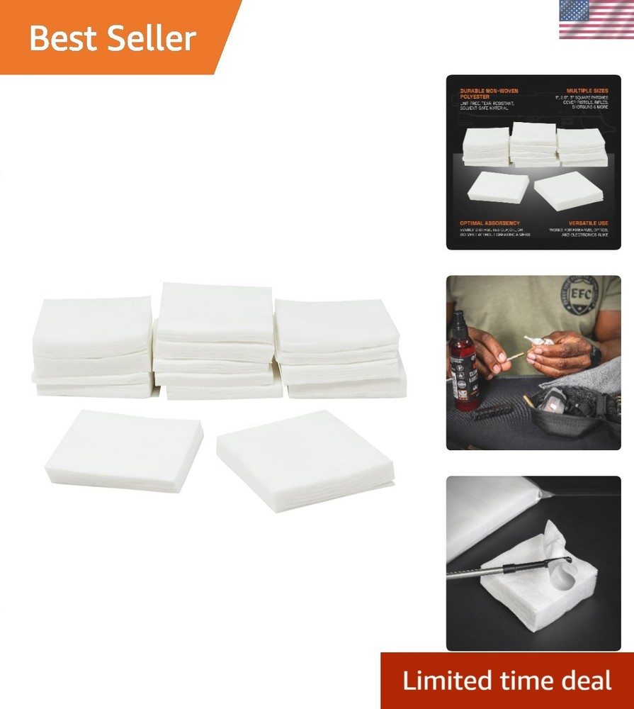Non-Woven Cleaning Patches – 300 Pack for Guns and Delicate Devices