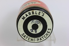 Marble’s Satchi Patches Small Jar Paper Label Marble Arms Corp Gladstone Mi.