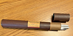 VTG. GUNSLICK SHOTGUN CLEANING KIT #178 & CONTENTS RAMROD, GREESE, PATCHES, LUBE