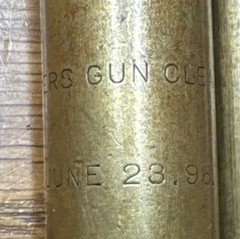 Antique C. M. Powers Brass Gun Cleaner
