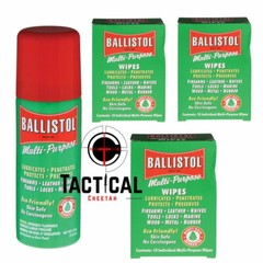 Ballistol – Multi-Purpose Wipes (30 wipes) 1 Can of 1.5 oz Spray Gun Cleaning &