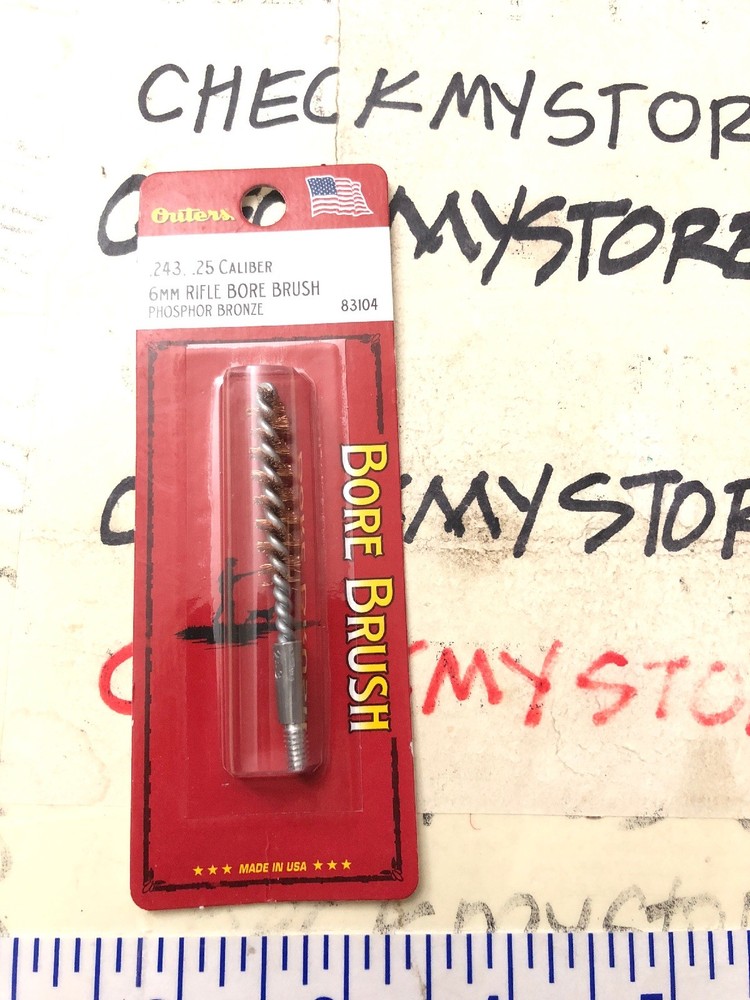 New Outers Rifle Phosphor Bronze Bore Brush, .243, 6mm .25 Bronze #83104