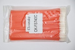 100pcs 6.4” Firearm Cleaning Swabs Kit, Long Handle Cleanroom Foam Tip Blue