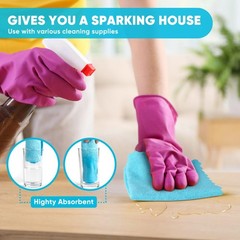 Orighty Microfiber Cleaning Cloth 24 Pack Highly Absorbent Cleaning Rags