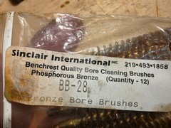 10 Phosphor Bronze 7mm & .280 cal Rifle BORE Cleaning Brush BRUSHES Std 8-32