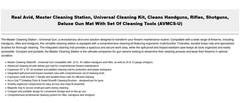 Real Avid AVMCS-U Universal Master Cleaning Kit Station Handguns Rifles Shotguns