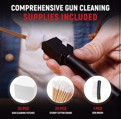 GLORYFIRE Universal Handgun Cleaning kit .22,.40,.45,.357 Caliber/9mm Pistol