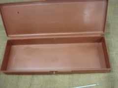 Hoppes 22 cal cleaning kit, Vintage plastic box