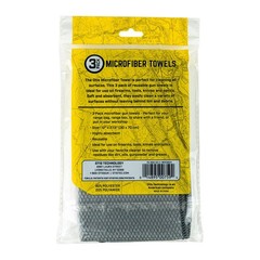 Otis Technology Microfiber Towel – 3 Pack, Grey, Small, FG-3502-CG-3