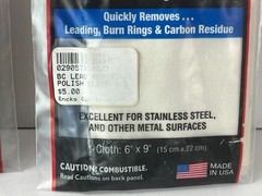 Lot 2 Birchwood Casey Lead Removed and Polish Cloth 6×9 Brand New