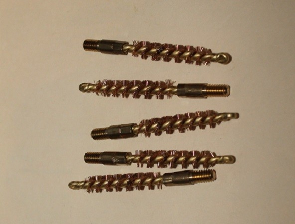 5 pack pistol bore brushes 22 caliber (8-32 standard thread) US Made Ships Free