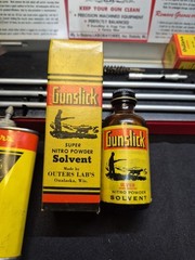 Vintage OUTERS #477 Rifle Cleaning Kit All Original Oil Tin Zink Clean Display