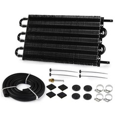 5/16″ Transmission Oil Cooler, Aluminium 6 Pass Tube and Fin Cooler Kit 6 Row
