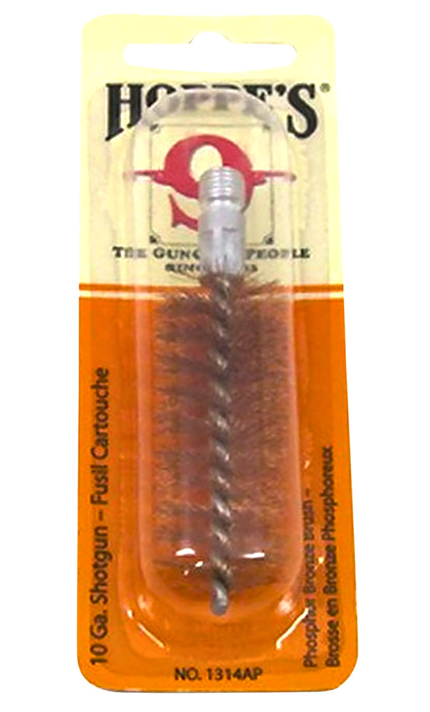 Hoppes No.9 Phosphor Bronze Shotgun/Rifle Cleaning Brush 10 Gauge Bristle 1314AP