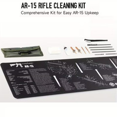🔥 AR-15 Rifle Cleaning Kit w/ Silicone Gun Cleaning Mat – .223 / 5.56 🔥🔥 KIT