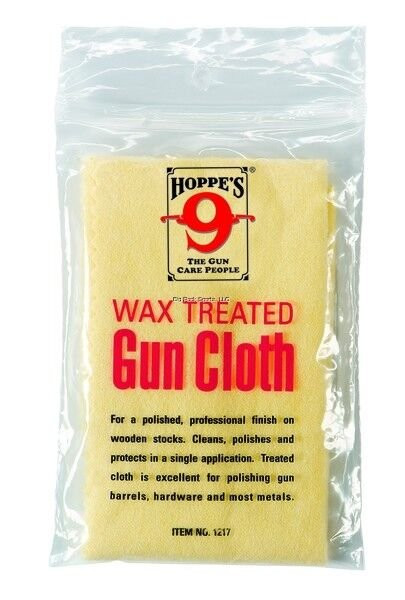 NEW! Wax Treated Gun Cloth – Hoppes 1217, Firearm Accessories Cleaning Products