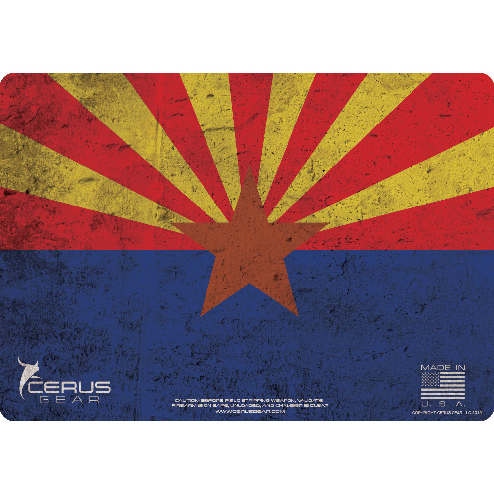 Arizona State Flag Patriot Pro Mat Handgun Gun Cleaning Bench Mat Cerus Gear