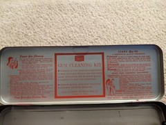 Vintage Sears & Roebuck Co. GUN CLEANING KIT No. 6 2022 & Metal Box. 20-28 Guage