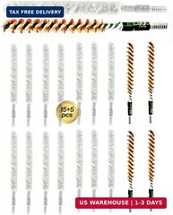 20 Pack Bore Brush/Bore Mop Kit,Gun Cleaning Brush for Shotgun/Pistol/Rifle,Bore