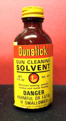 Vintage Outers Gunslick Gun Cleaning Empty Solvent Bottle in Box