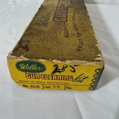Vintage 50’s Erwin Weller Co. Gun Cleaning Kit Sioux City USA Yellow 4 Boxes