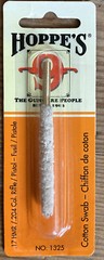 HOPPES CLEANING COTTON SWAB BRUSH .17 REM 17 HMR RIFLE BORE CLEANER CLEAN GUN