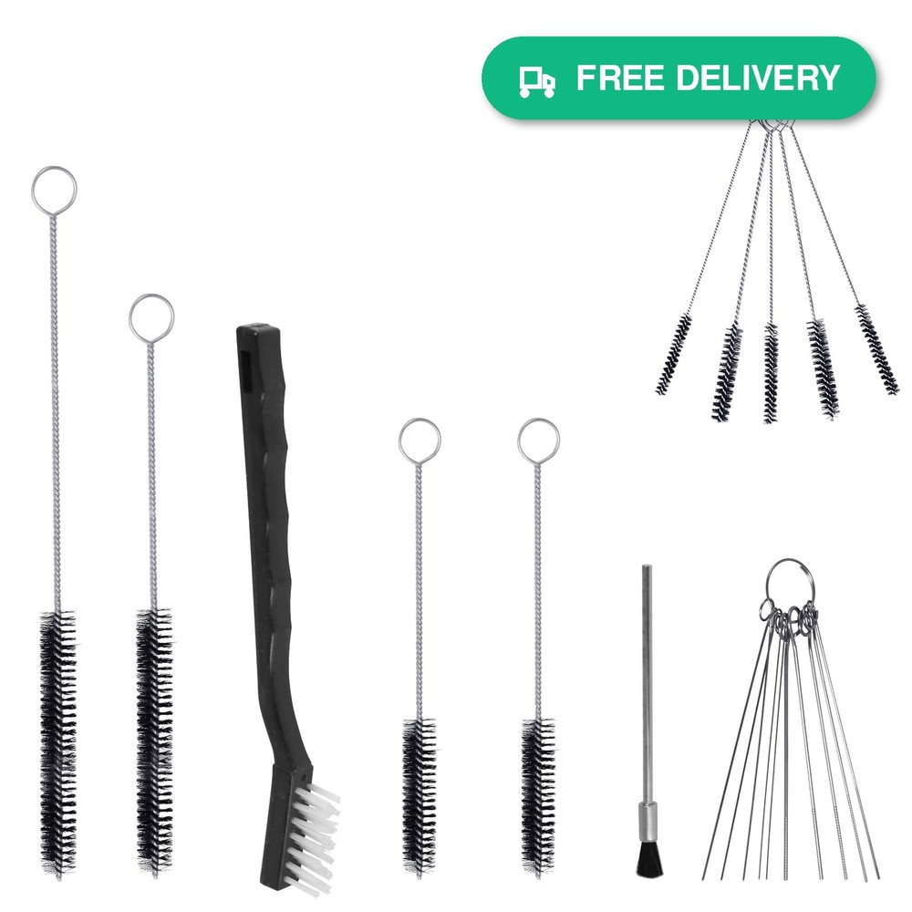 17pcs Multi-Purpose Spray Gun Cleaning Kit,Nylon Brushes Paint Gun Cleaning…