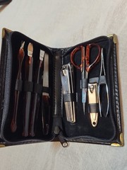 Camel Cleaning Kit New Never Used. Black With Gold Lettering Pretty Old