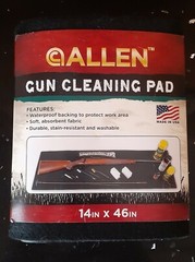 Allen gun waterproof cleaning pad protects work area stain resistant washable
