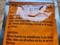 Hoppe’s #9 Triple Threat Gun Cleaning Cloth 11×14 Cotton Flannel New USA