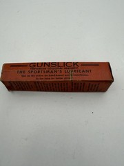 Vintage Gunslick Sportsman’s Lubricant Tube Used Original Box SHIPS FREE IN USA
