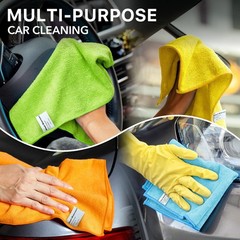 Simple Houseware Microfiber Cleaning Cloth 50 Pack 12 X 12 4 Colors Hc-01A-4