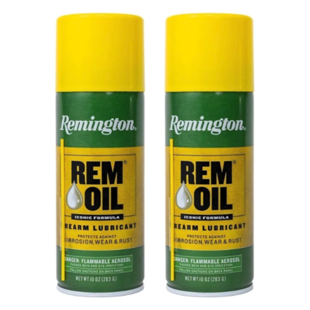 2 Pack Remington Rem Oil 10 oz Aerosol Gun Oil Cleaner Lubricant Rust Protector