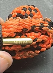 9mm Orange Gun Bore Snake, Pistol Cleaner, also works 380acp, 38sp, 357 Billman