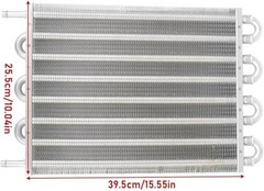 5/16″ Transmission Oil Cooler, 8 Pass Tube and Fin Cooler Kit Sliver-8 Pass