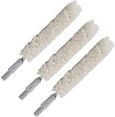 Essential 3-Pack Cotton Bore Mops for 6.5mm/.338 Caliber Gun Maintenance