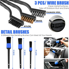 Car Cleaning Kit with Handheld Vacuum and Detailing Tools, Interior and Exterior