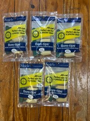 set of 5 SWAB ITS® BORE-TIPS .45CAL FAST PATCHLESS FIREARM CLEANING FOAM SWABS