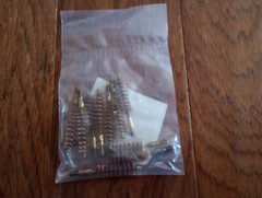 SMALL ARMS CLEANING BRUSH .38 CALIBER 9MM 10 PACK NEW IN BAGS G.I ISSUE
