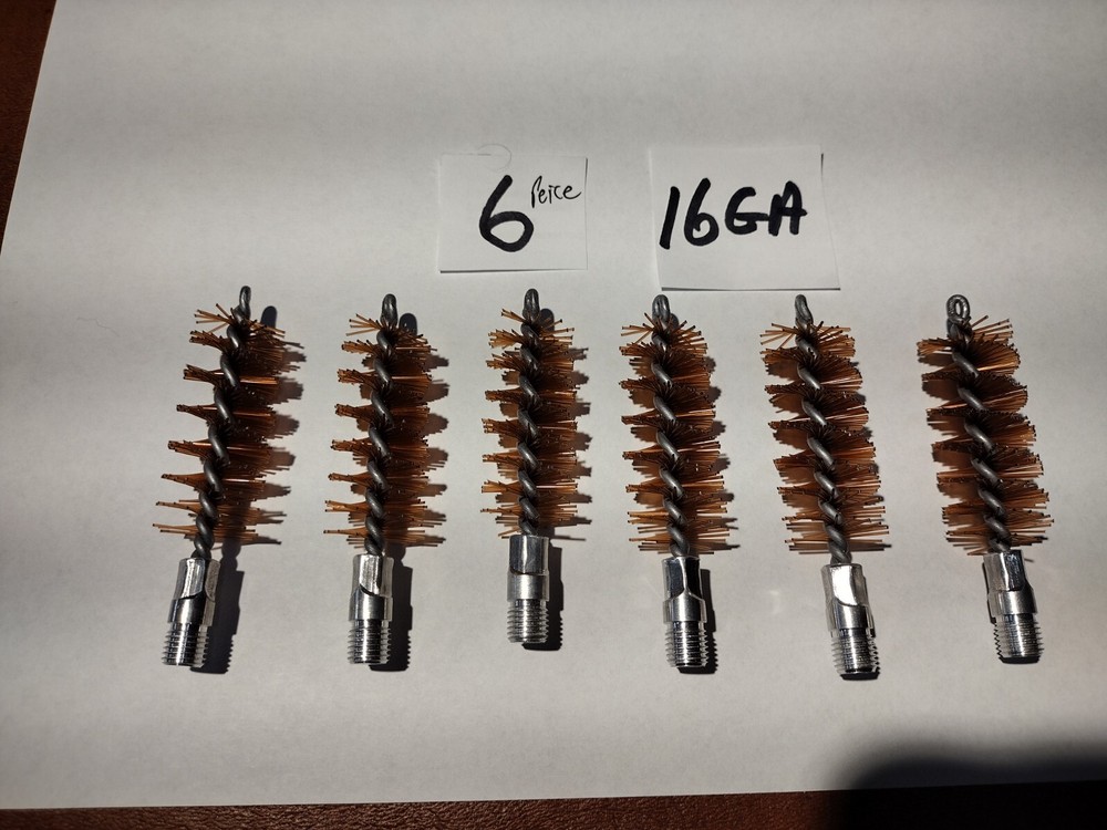 16 Gauge Shotgun Bore Brush nylon 5/16-27 Threads – pack of 6