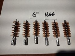 16 Gauge Shotgun Bore Brush nylon 5/16-27 Threads – pack of 6