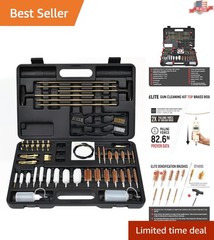 Gun Cleaning Kit with Organized Accessories for Pistol & Shotgun Care